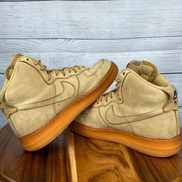 Nike Air Force 1 High 07 LV8 Flax Wheat Gum Sneaker 882096-200 Men’s Shoe Size 8 - Picture 9 of 12